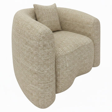 Luxandra Lounge Chair - Sand Tweed