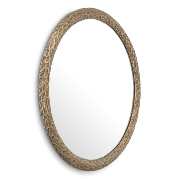 Soave Mirror - Antique Brass
