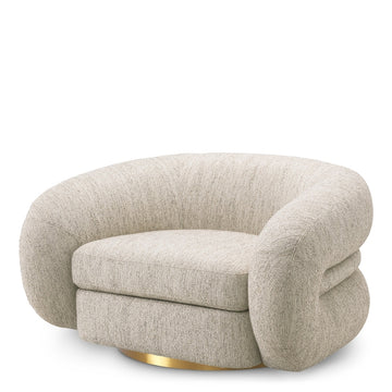 Cosenza Swivel Chair - Splendor Light Grey
