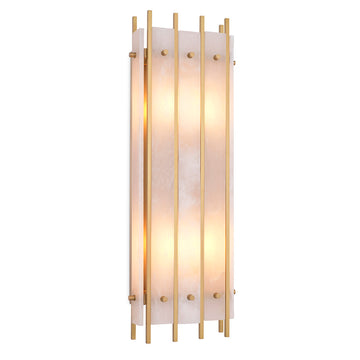 Sparks Alabaster Wall Lamp - Antique Brass