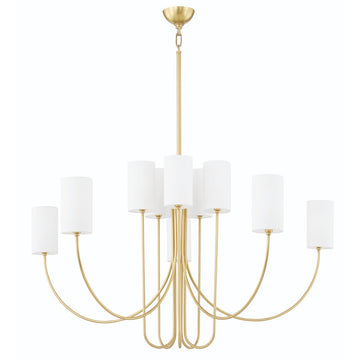 0 10 Light Chandelier - Aged Brass Hudson Valley Lighting 1