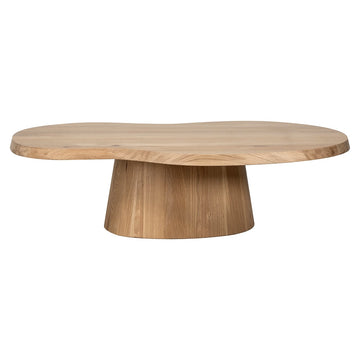 Riva Wooden Oval Coffee Table - Natural Oak Richmond 1