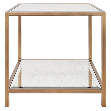 Upton Side Table - Antique Brass