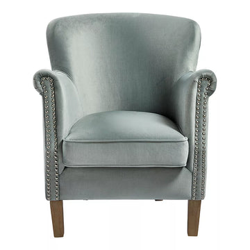 Claude Velvet Armchair - Sage
