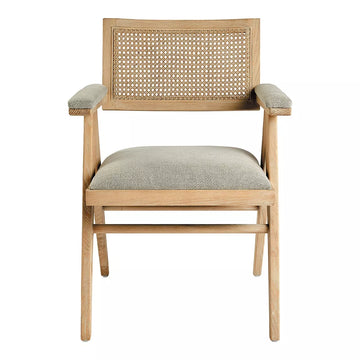 Colby Ash Armchair - Beige Linen