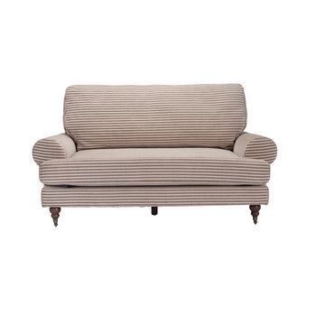 Kitt 2 Seater Sofa - Charcoal Stripe
