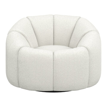 Sia Swivel Accent Chair - Ivory LPD Home 1