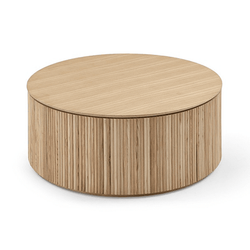 Costine Round Coffee Table - Ash Oak Tommy Franks 1