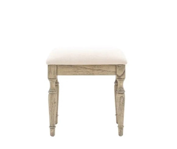 Rustique Dressing Table Stool - Natural