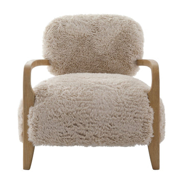 Baaab Faux Sheepskin Accent Chair Keiichi 1