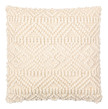 Hygge Hand Woven Cushion 51x51cm - Cream Keiichi 1