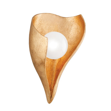 1 Light Wall Sconce - Vintage Gold Leaf Hudson Valley Lighting 1