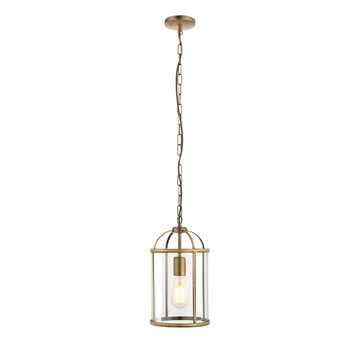 Lara Pendant Light Antique Brass Endon 1