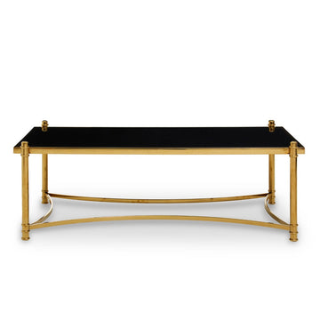 Ackley Rectangular Coffee Table - Black & Gold Premier 1