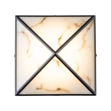 Abacus Wall Lamp - Black & Alabaster Effect LiangAndEimil 1