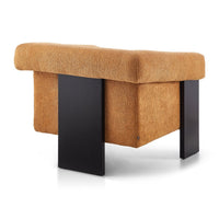 Liang and Eimil Maplin Occasional Chair in Lander Ocre and Matt Black