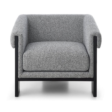 Liang and Eimil Maplin Occasional Chair in Speckle Grey & Matt Black