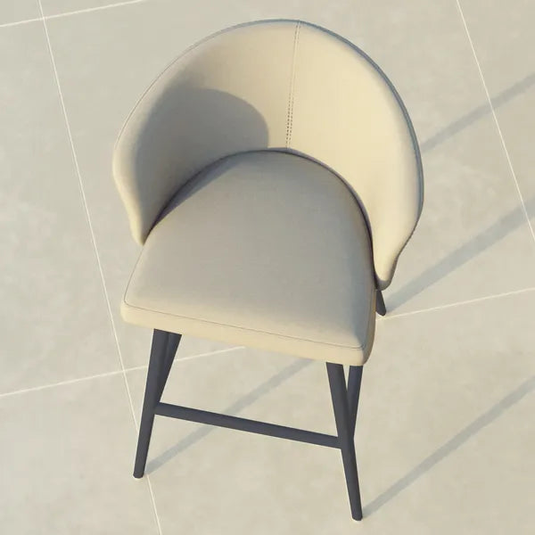 Maze Outdoor Zen Bar Stool in Oatmeal