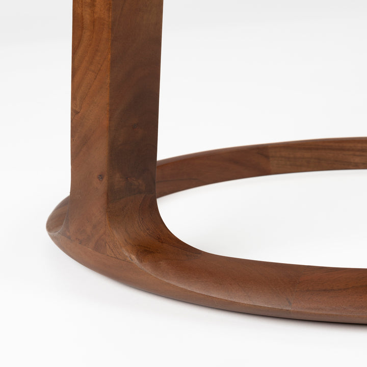 Doppio Round Side Table - Dark Wood Zuiver 5