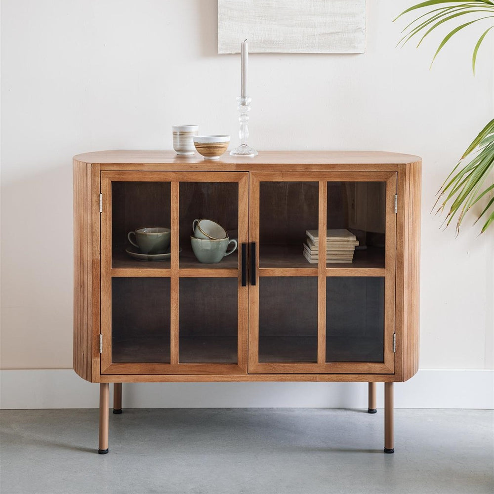 Yaz High Sideboard - Rubber Wood Zuiver 2