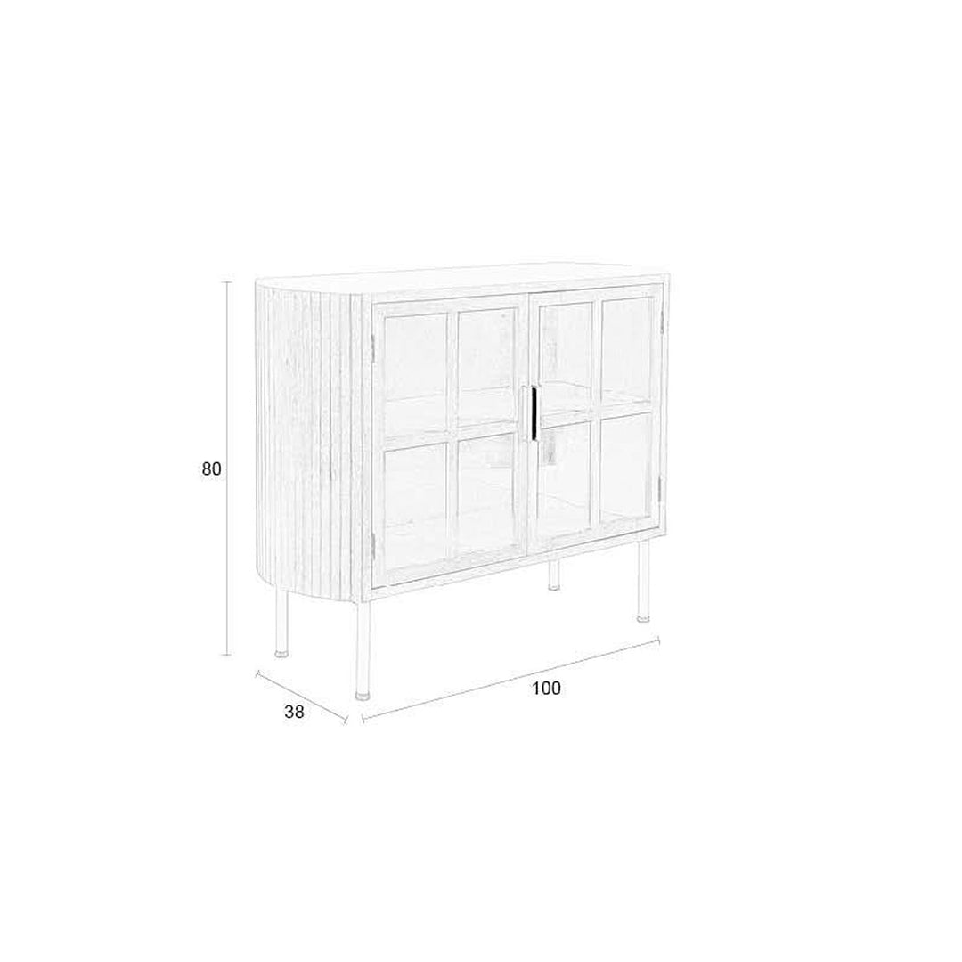 Yaz High Sideboard - Rubber Wood Zuiver 8