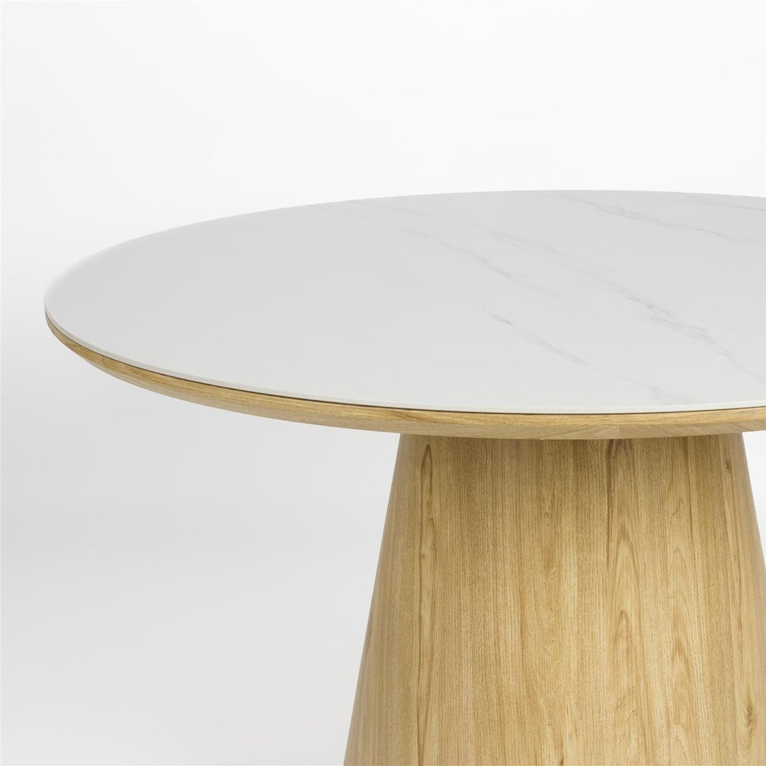 Almira Round Dining Table - Oak Zuiver 4