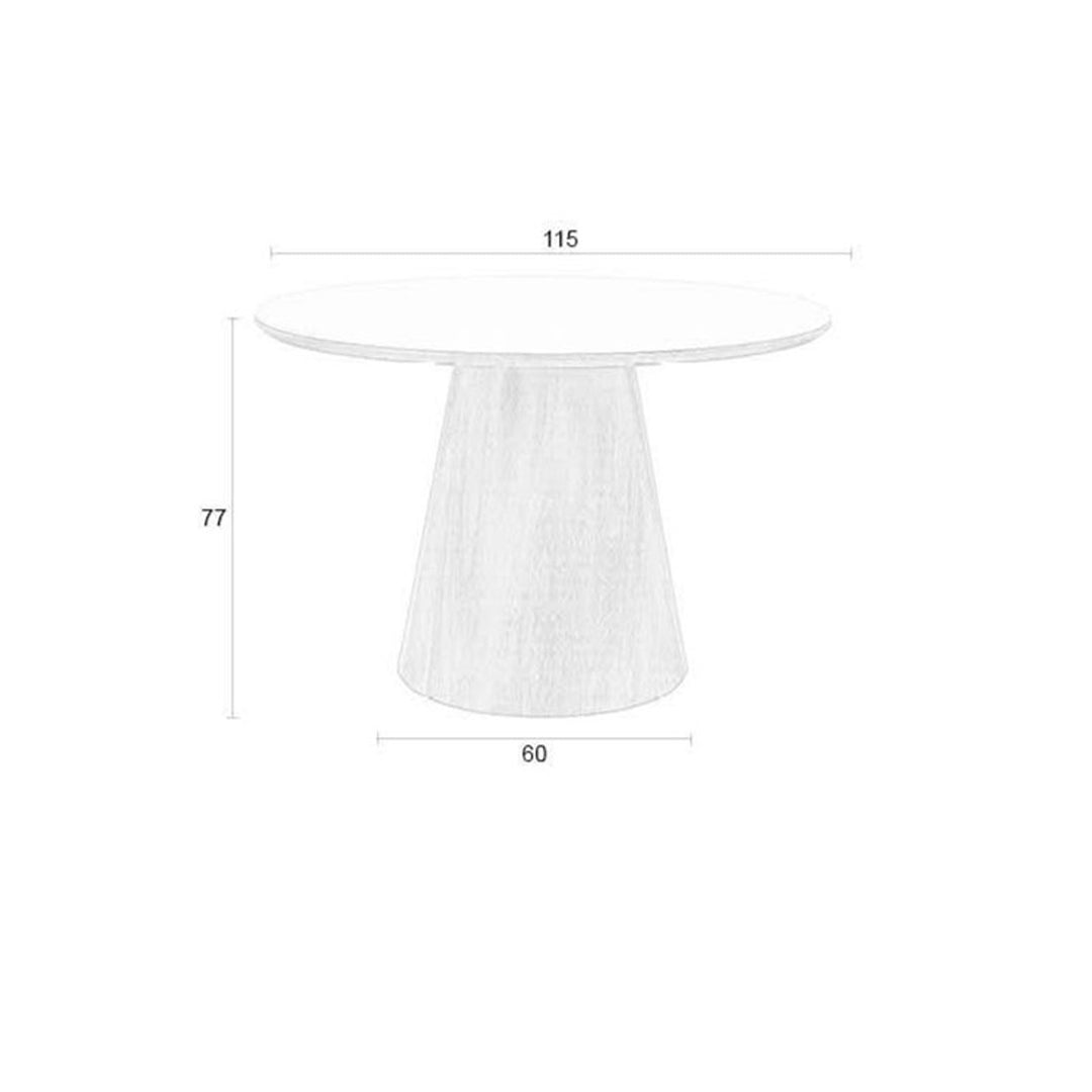 Almira Round Dining Table - Oak Zuiver 8