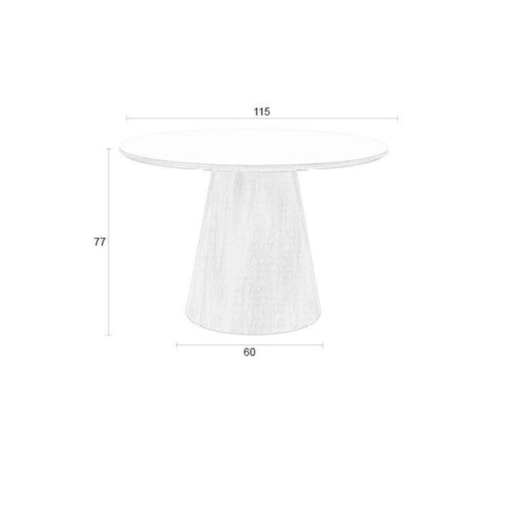 Almira Round Dining Table - Oak Zuiver 8