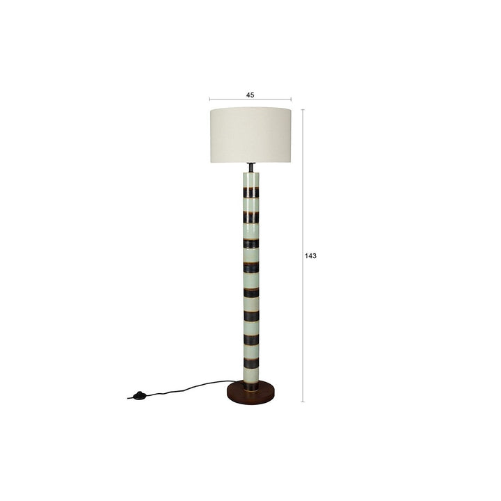 Vertigo Floor Lamp - Black & White Dutchbone 7