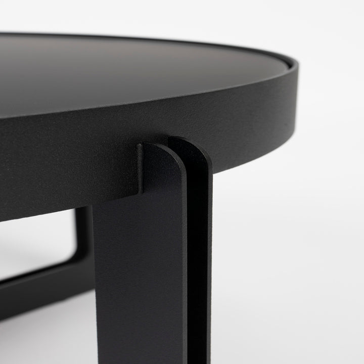 Centre Round Coffee Table - Black Zuiver 5