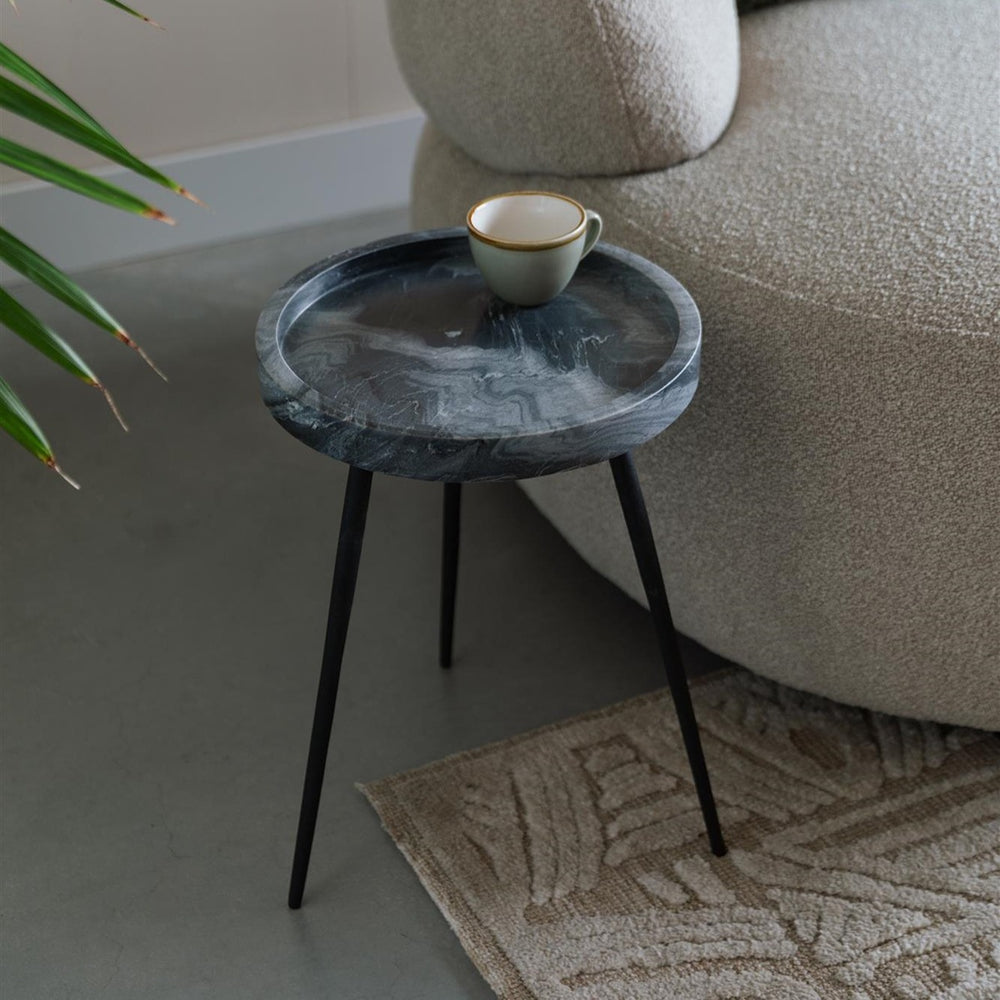 Karrara Round Side Table - Grey Zuiver 2
