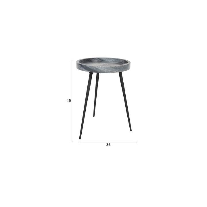 Karrara Round Side Table - Grey Zuiver 6