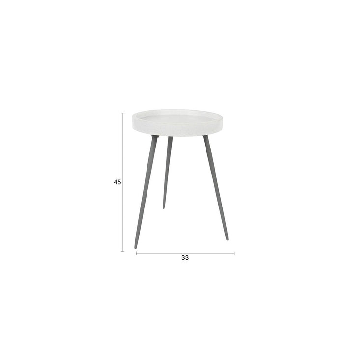 Karrara Round Side Table - White Zuiver 5