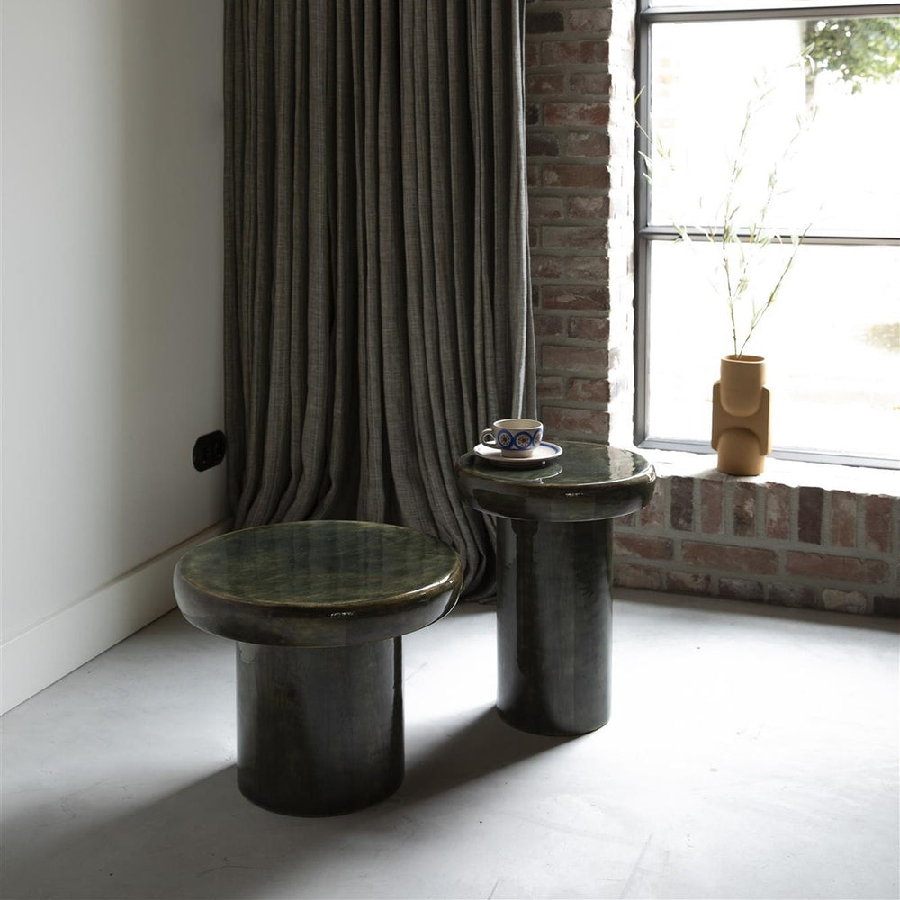 Mush Round Side Table - Green Dutchbone 2