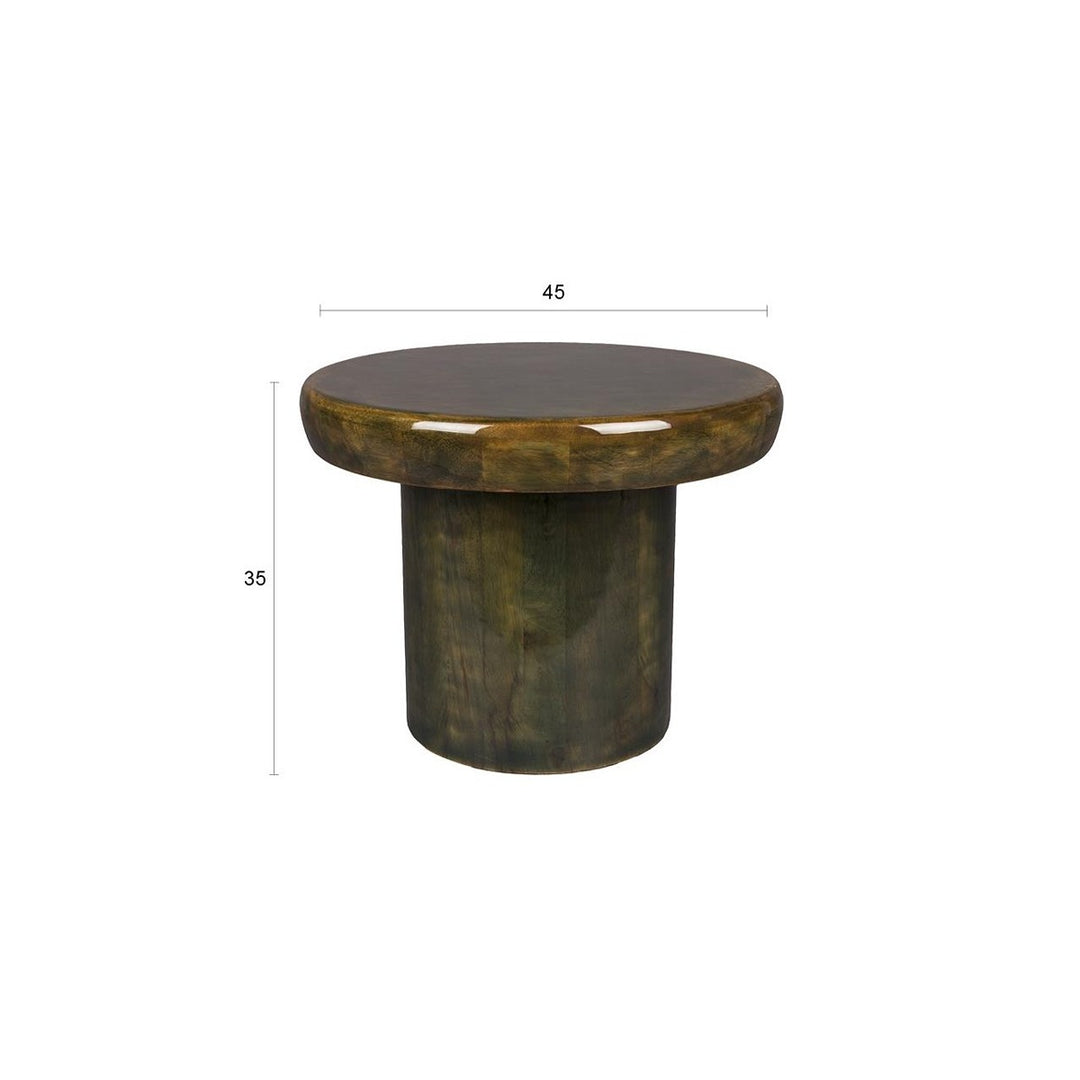 Mush Round Side Table - Green Dutchbone 13