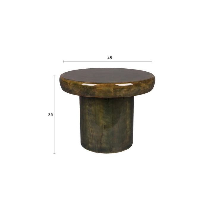 Mush Round Side Table - Green Dutchbone 13