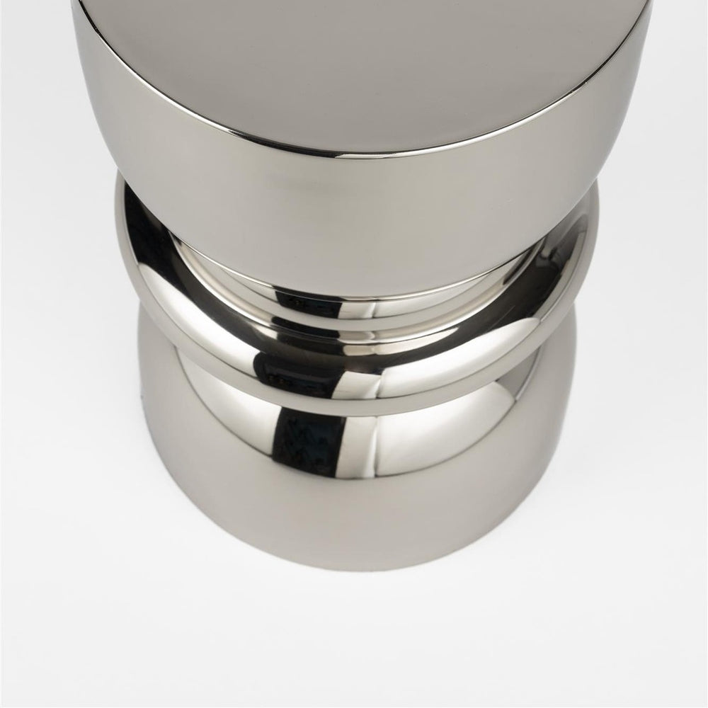 Kinga Round Side Table - Silver Zuiver 2