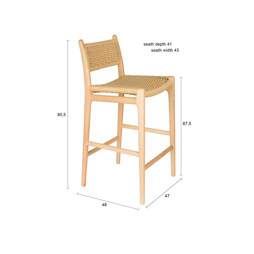 Cecile Counter Stool - Natural Dutchbone 12