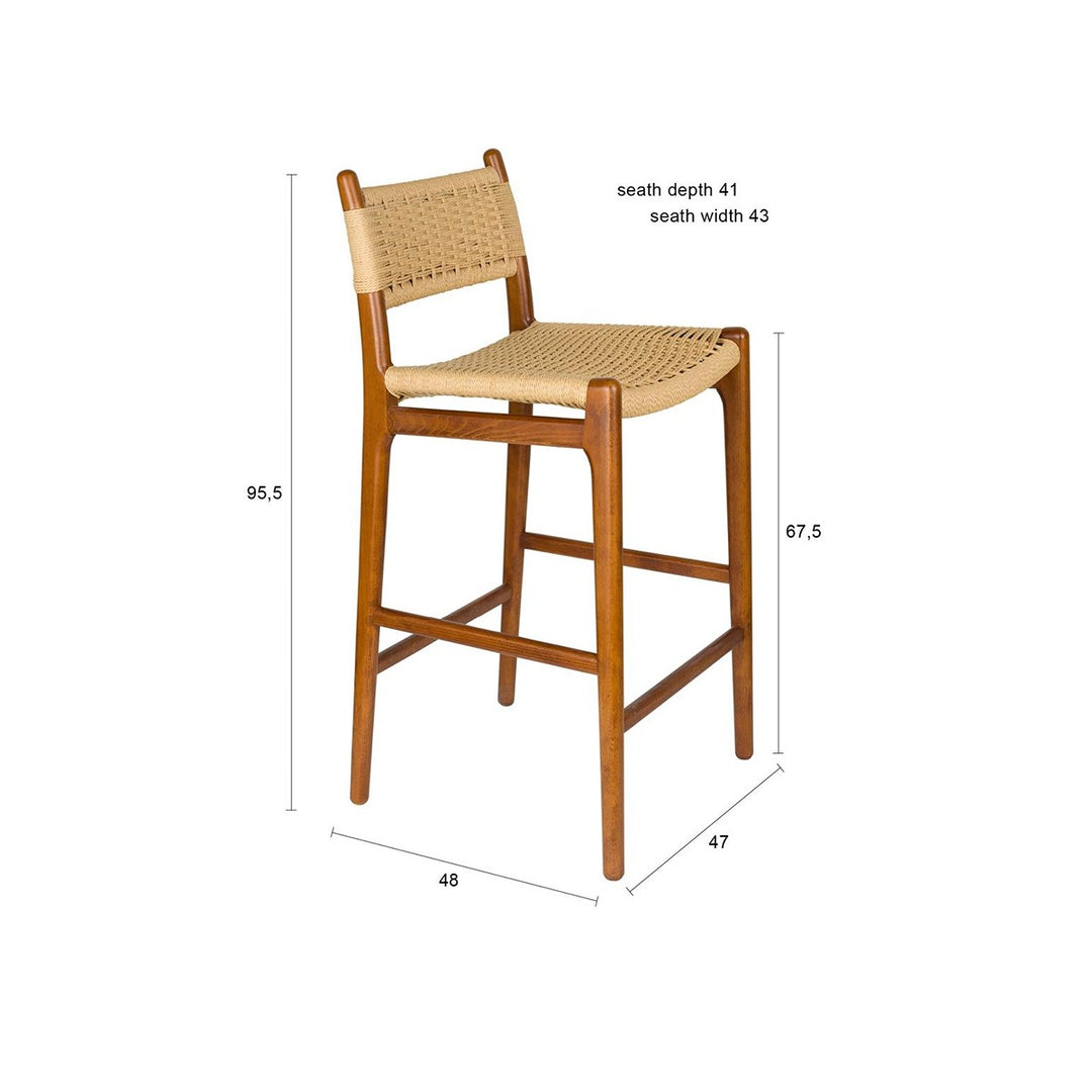 Cecile Counter Stool - Walnut Dutchbone 11