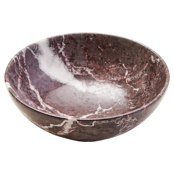 Marmore Marble Bowl - Red & White