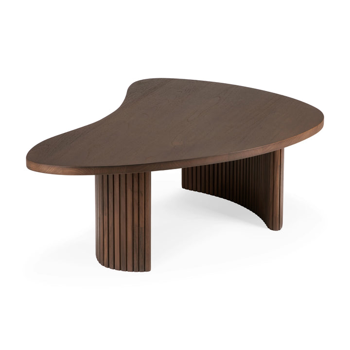 Boomerang Pebble Shape Coffee Table - Teak