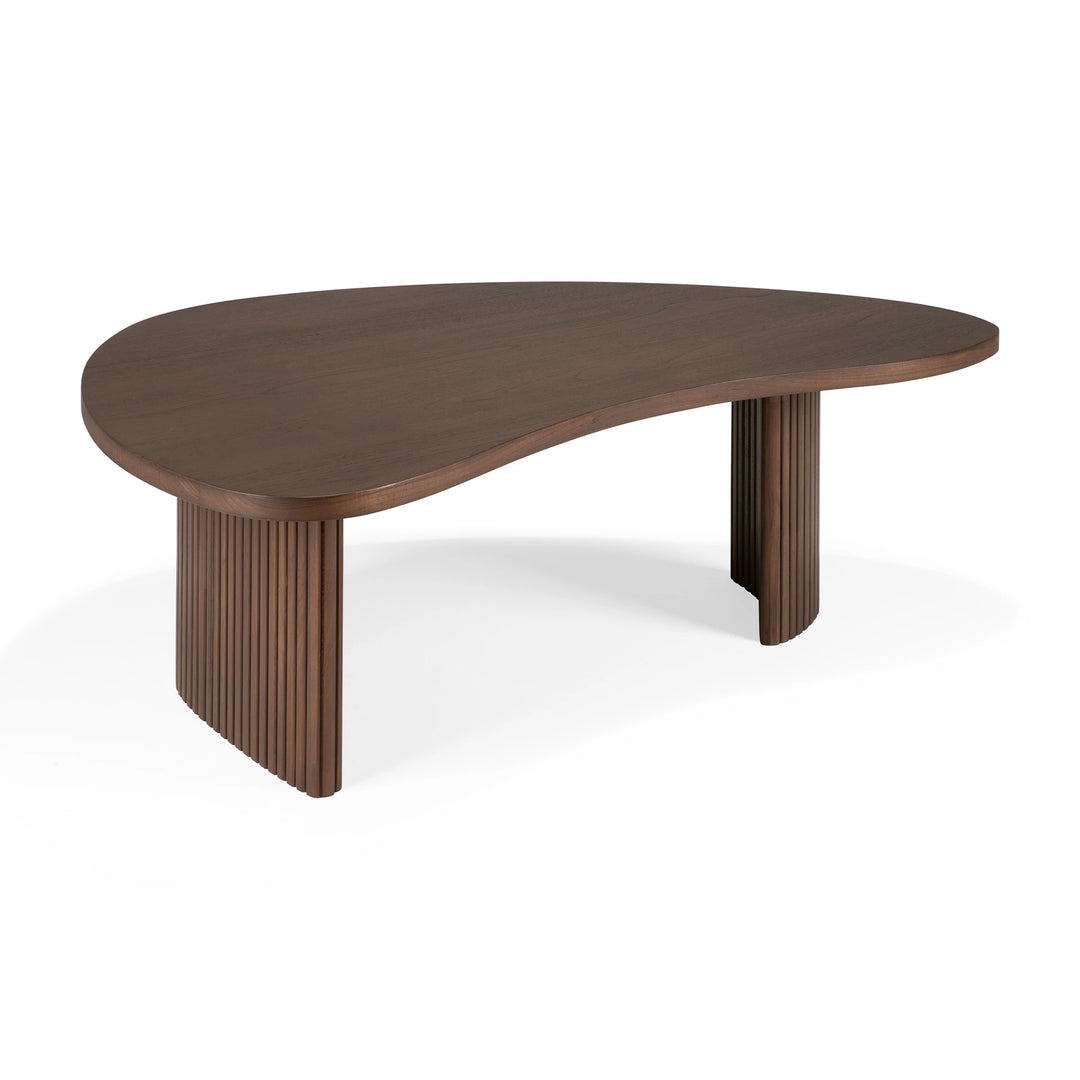 Boomerang Pebble Shape Coffee Table - Teak