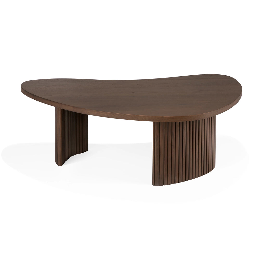 Boomerang Pebble Shape Coffee Table - Teak