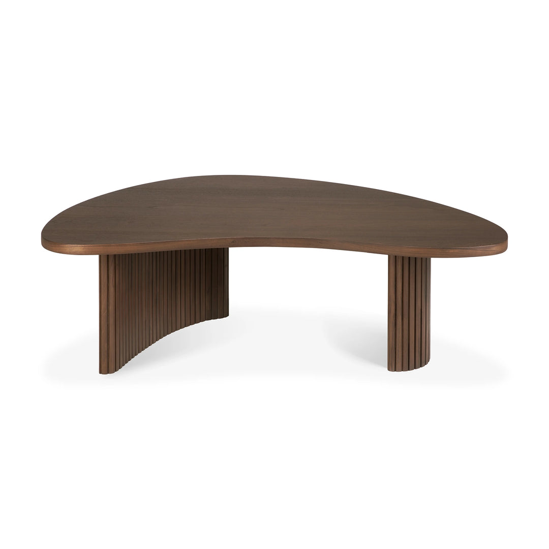 Boomerang Pebble Shape Coffee Table - Teak