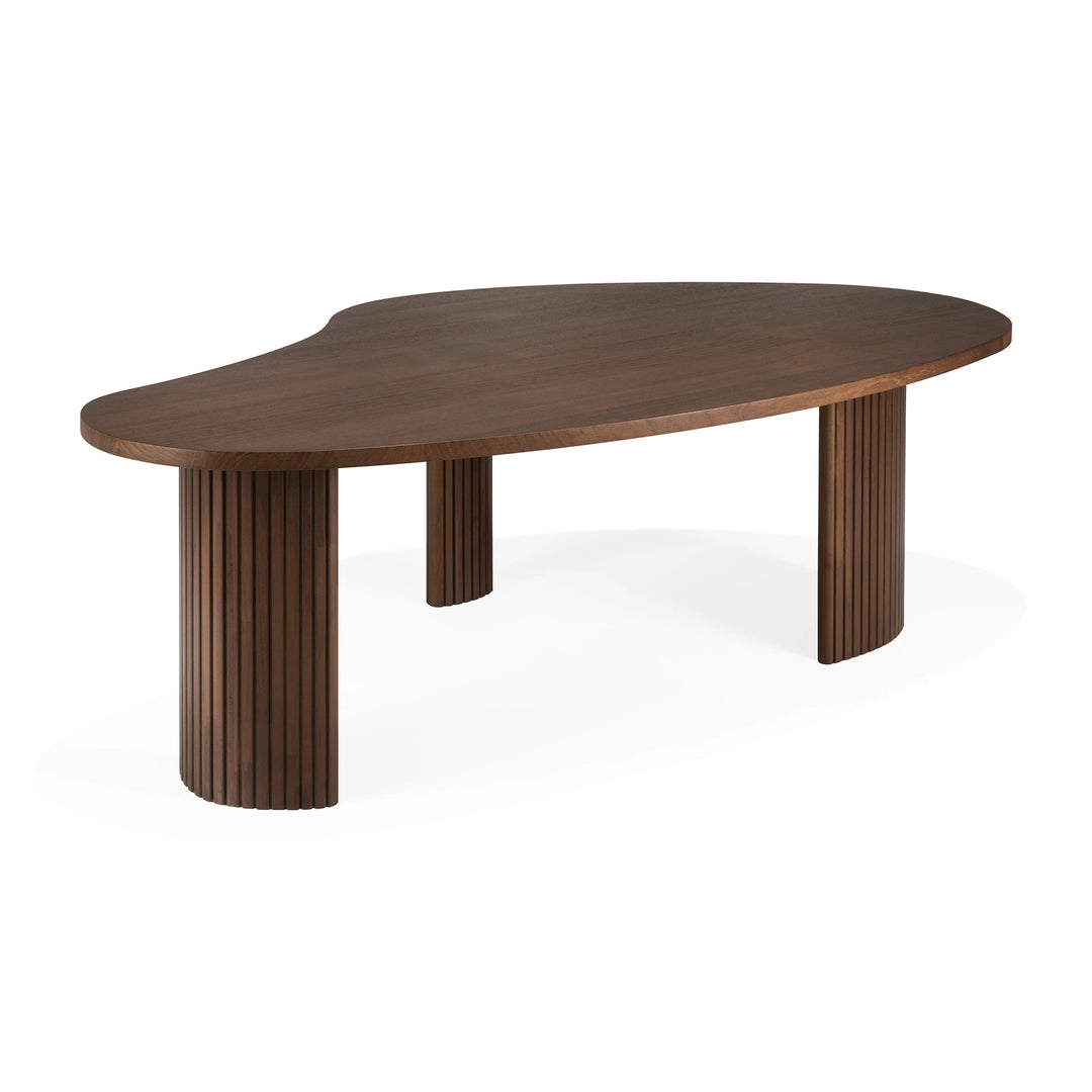 Boomerang Pebble Shape Coffee Table - Teak