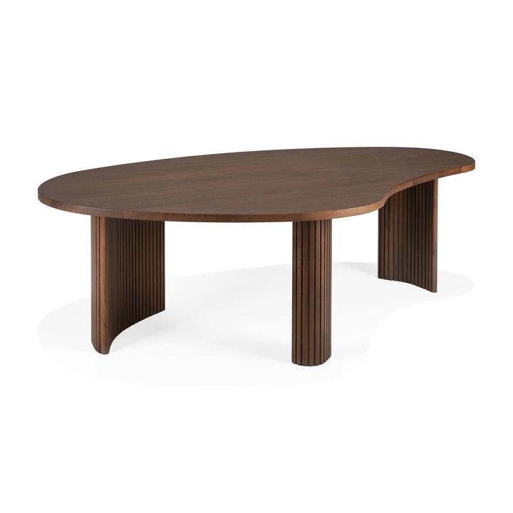 Boomerang Pebble Shape Coffee Table - Teak