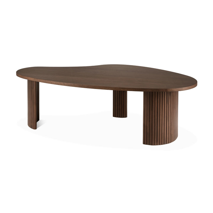 Boomerang Pebble Shape Coffee Table - Teak
