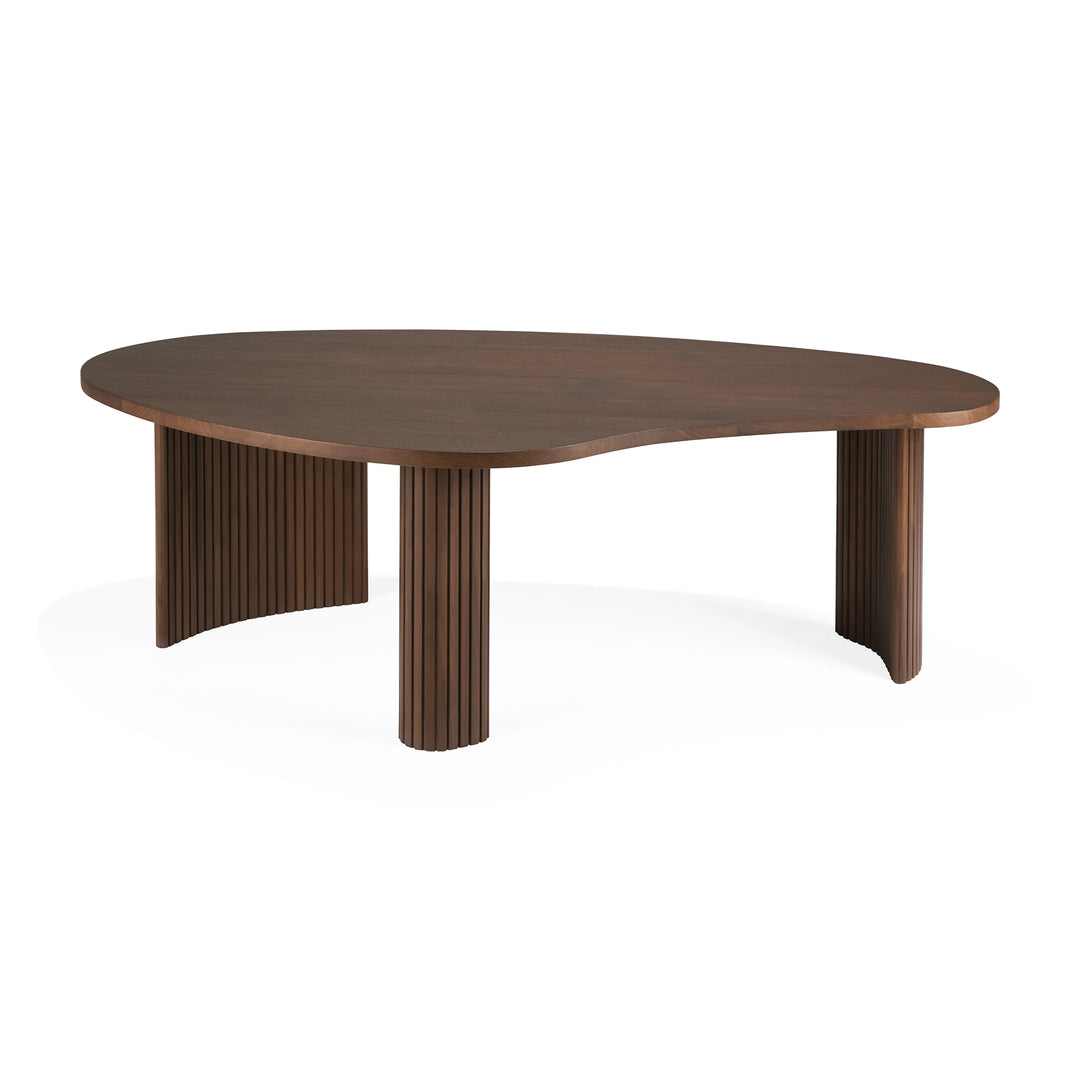 Boomerang Pebble Shape Coffee Table - Teak