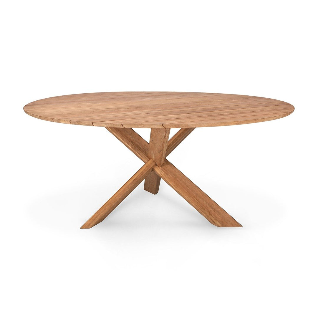 Circle Outdoor Round Dining Table - Teak Ethnicraft 7