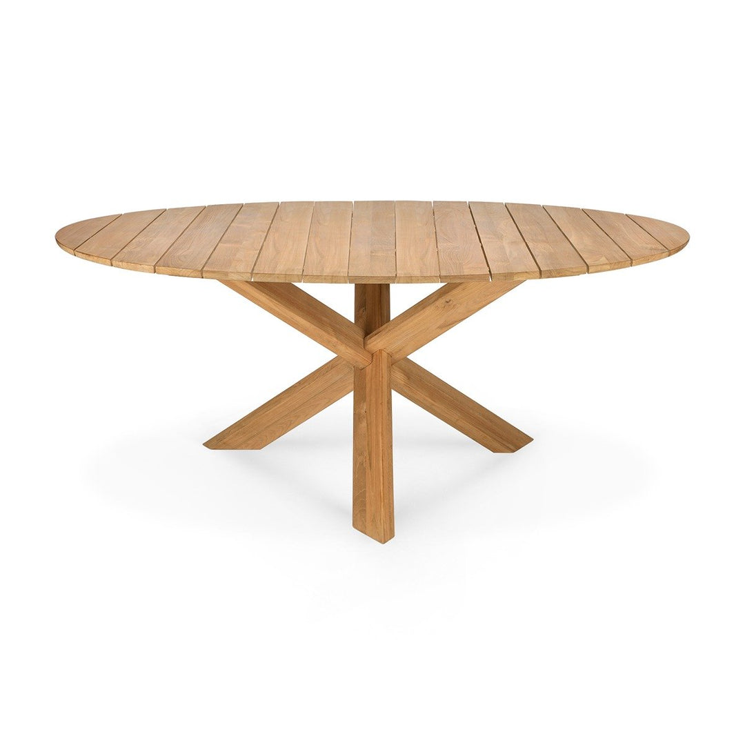 Circle Outdoor Round Dining Table - Teak Ethnicraft 8